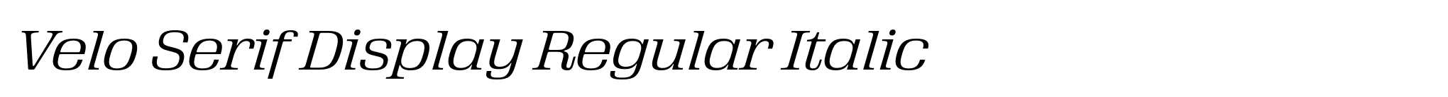 Velo Serif Display Regular Italic image